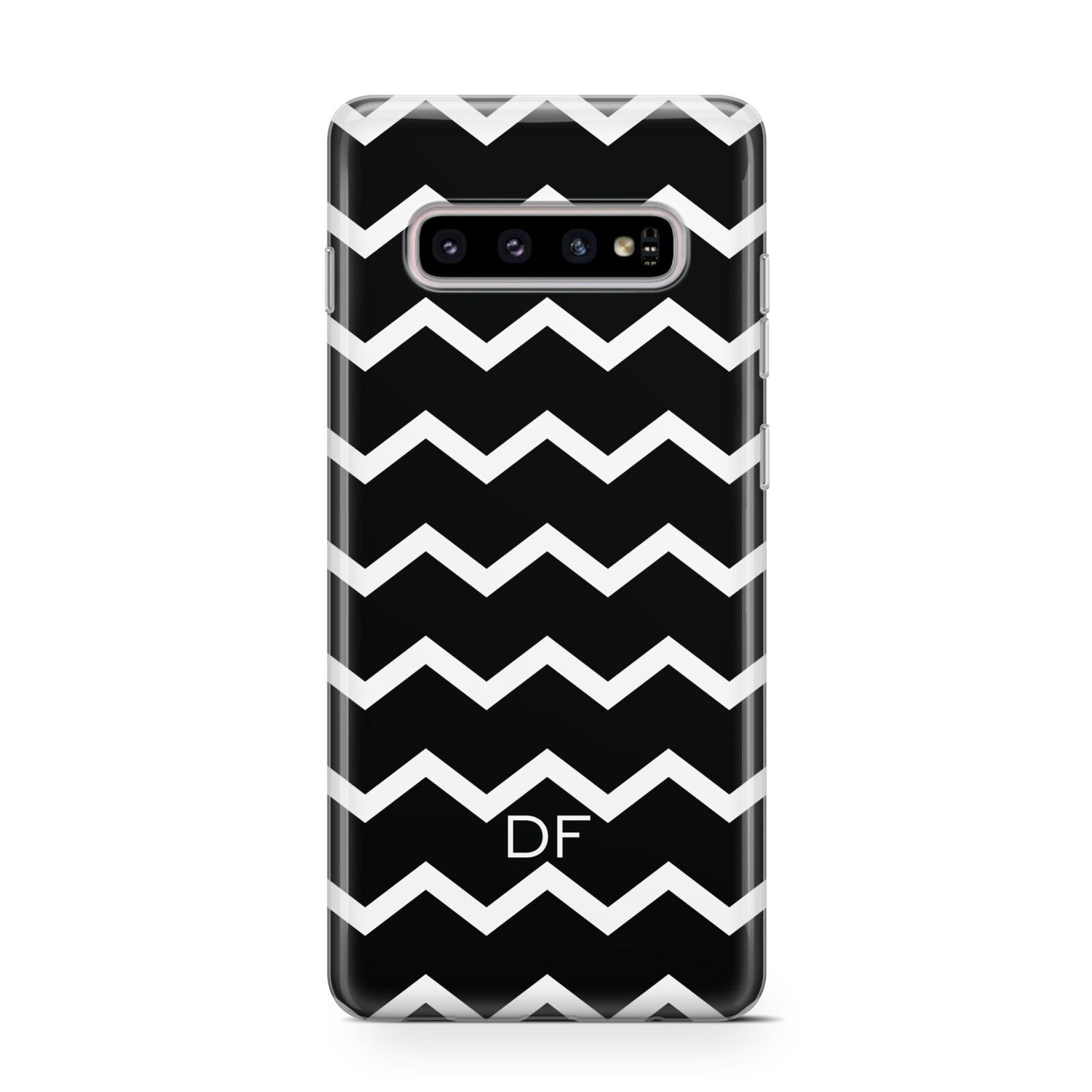Personalised Chevron Black Protective Samsung Galaxy Case