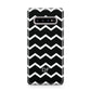 Personalised Chevron Black Samsung Galaxy S10 Plus Case