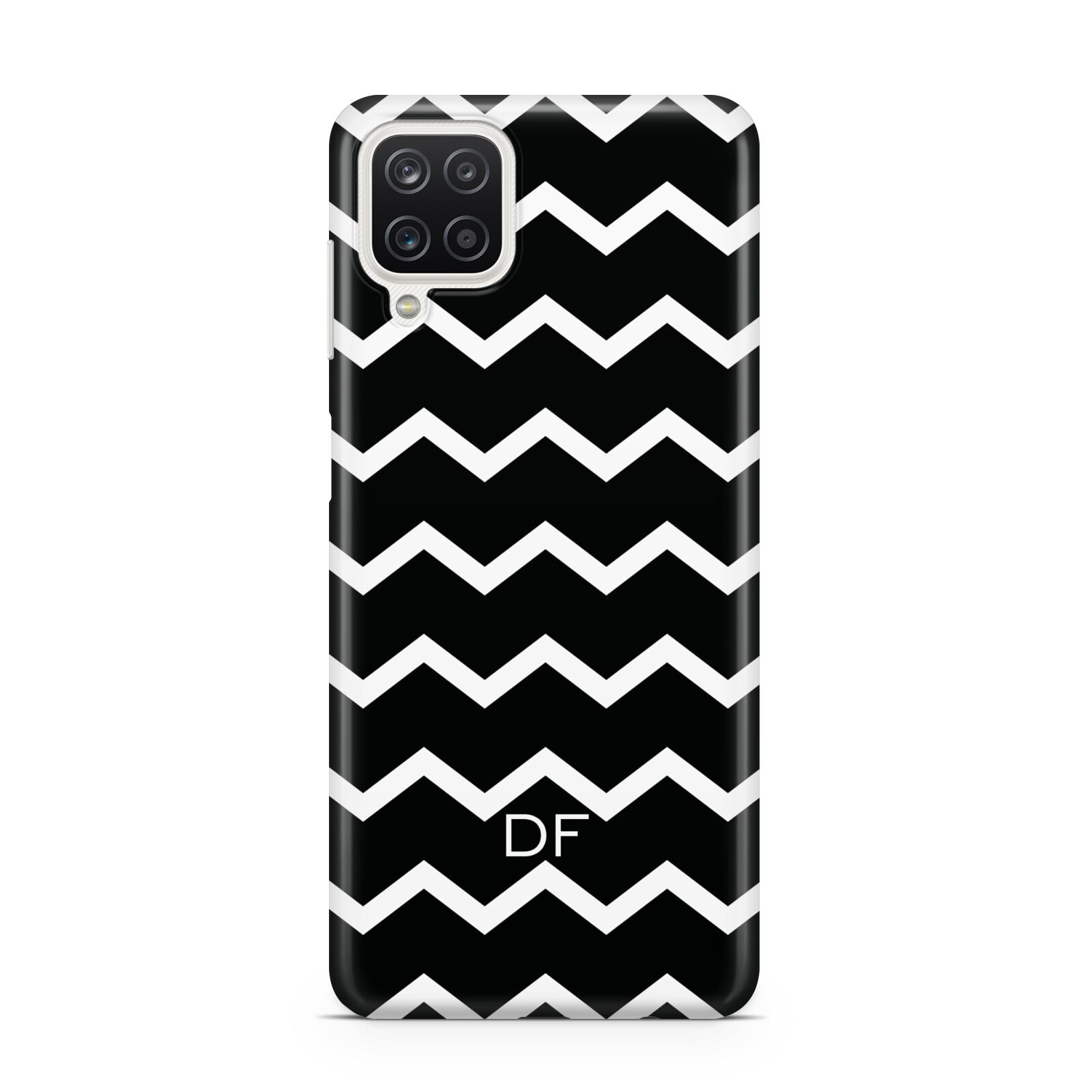 Personalised Chevron Black Samsung M12 Case