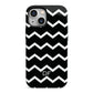 Personalised Chevron Black iPhone 13 Mini Full Wrap 3D Tough Case