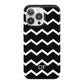 Personalised Chevron Black iPhone 13 Pro Full Wrap 3D Snap Case