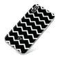 Personalised Chevron Black iPhone X Bumper Case on Silver iPhone
