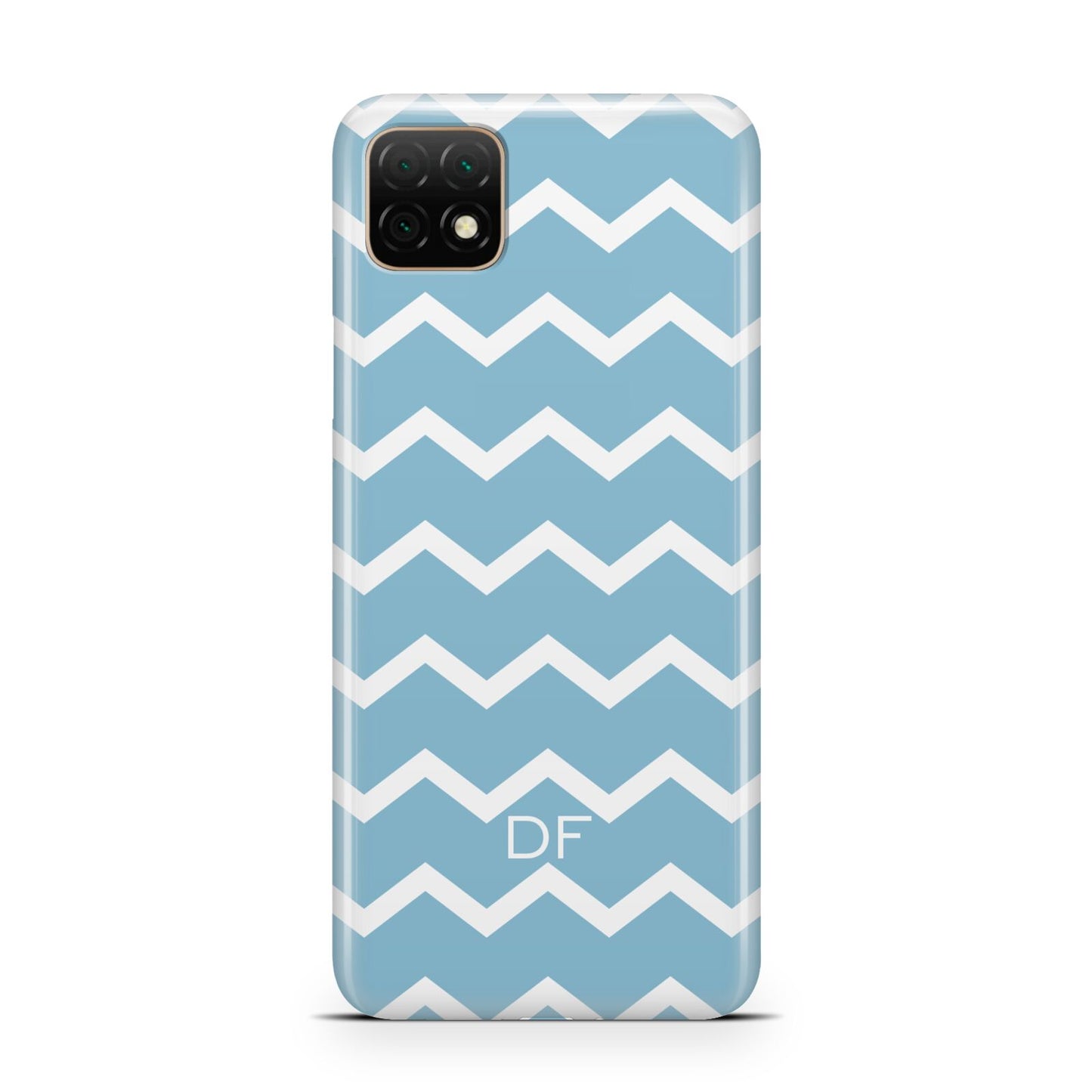 Personalised Chevron Blue Huawei Enjoy 20 Phone Case