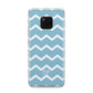 Personalised Chevron Blue Huawei Mate 20 Pro Phone Case