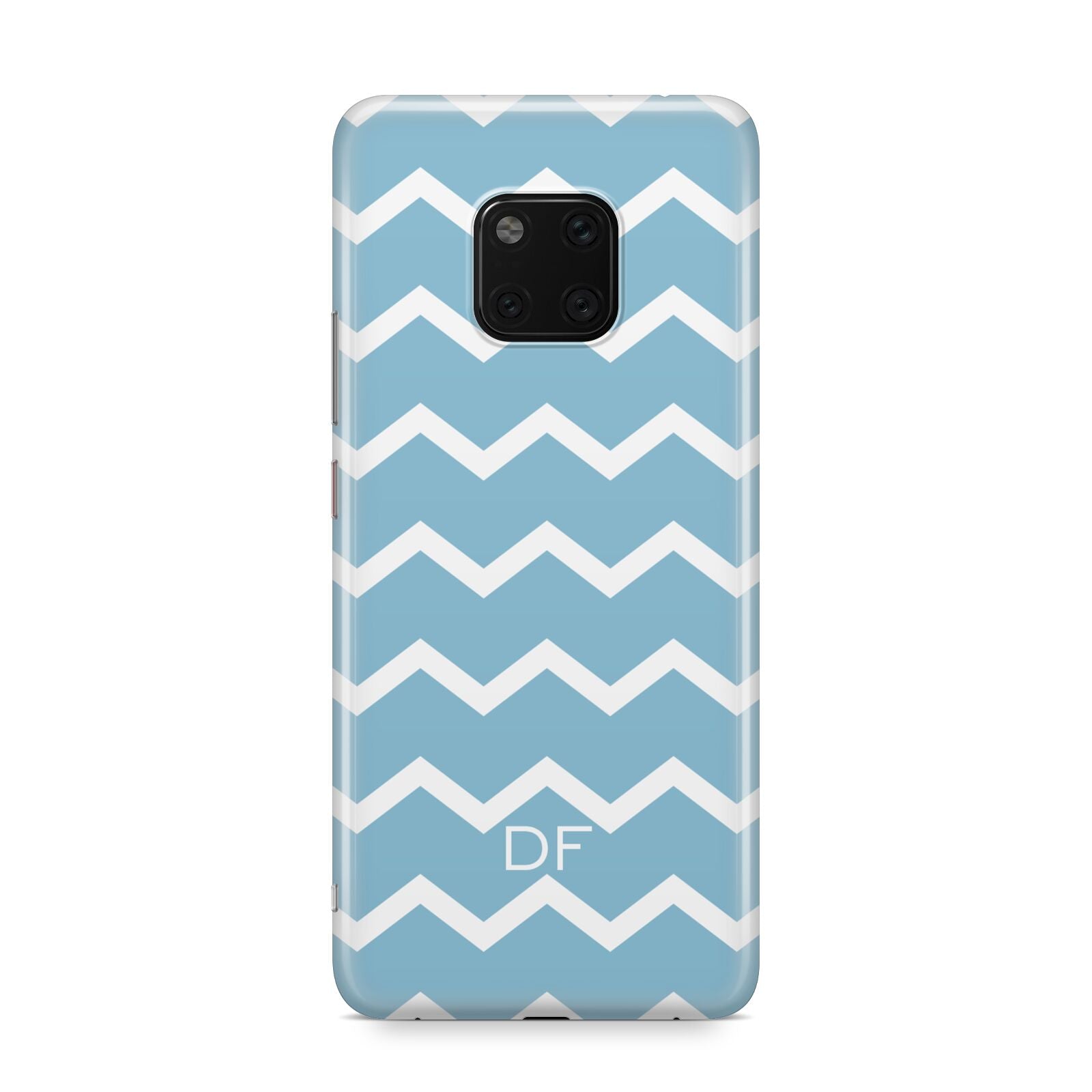 Personalised Chevron Blue Huawei Mate 20 Pro Phone Case