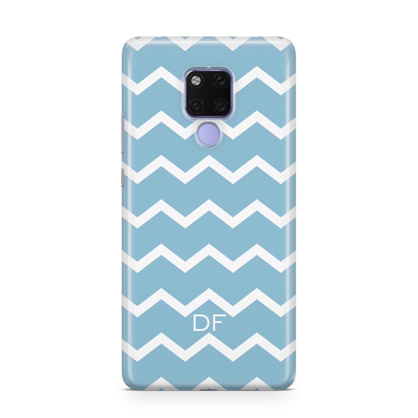 Personalised Chevron Blue Huawei Mate 20X Phone Case