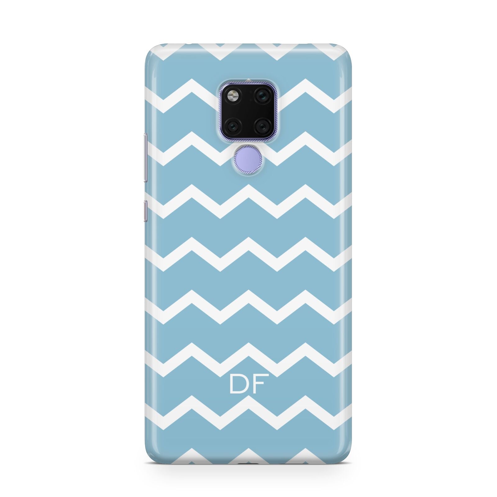 Personalised Chevron Blue Huawei Mate 20X Phone Case