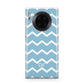 Personalised Chevron Blue Huawei Mate 30 Pro Phone Case