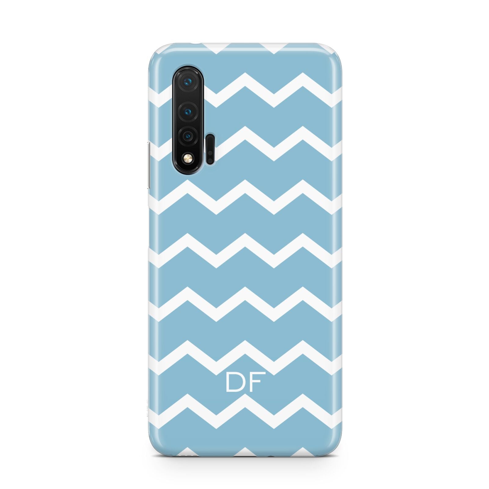 Personalised Chevron Blue Huawei Nova 6 Phone Case