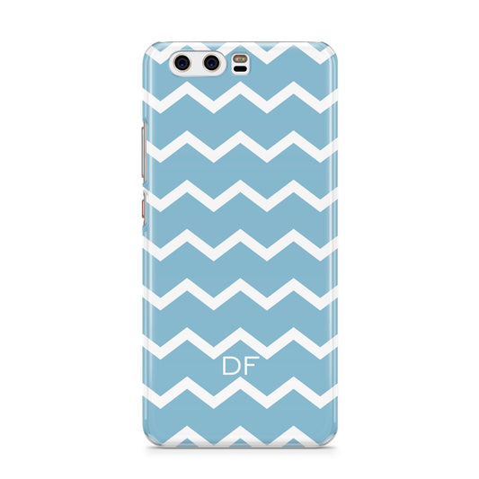Personalised Chevron Blue Huawei P10 Phone Case