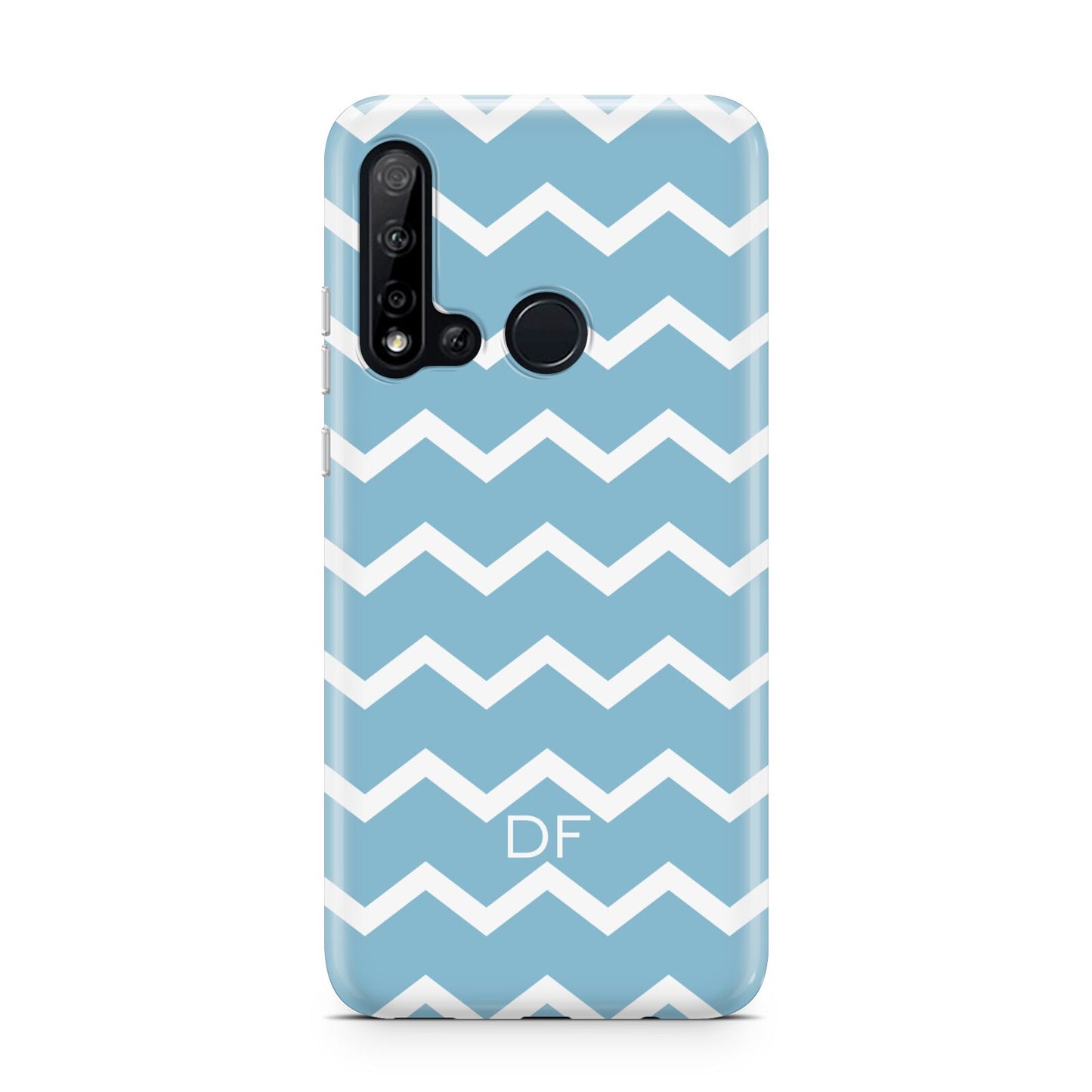 Personalised Chevron Blue Huawei P20 Lite 5G Phone Case