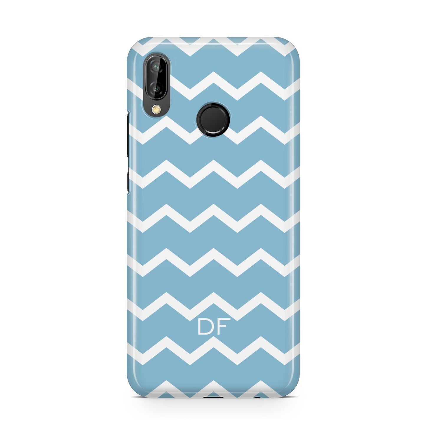 Personalised Chevron Blue Huawei P20 Lite Phone Case
