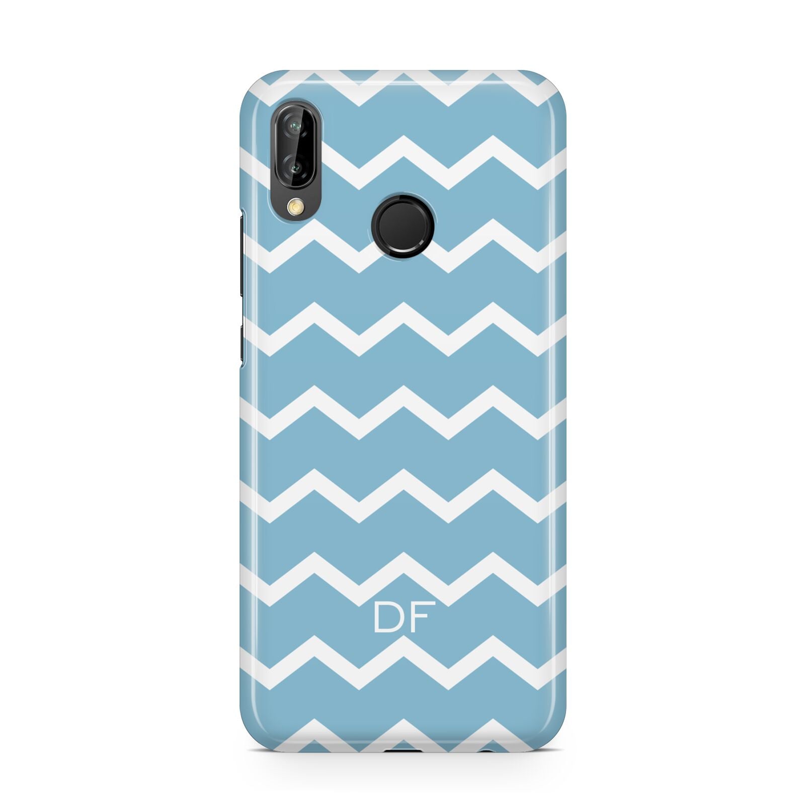 Personalised Chevron Blue Huawei P20 Lite Phone Case
