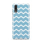 Personalised Chevron Blue Huawei P20 Phone Case
