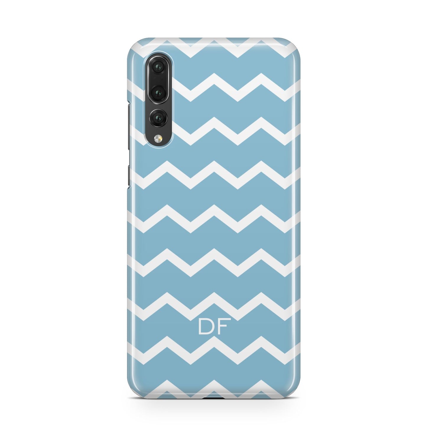 Personalised Chevron Blue Huawei P20 Pro Phone Case