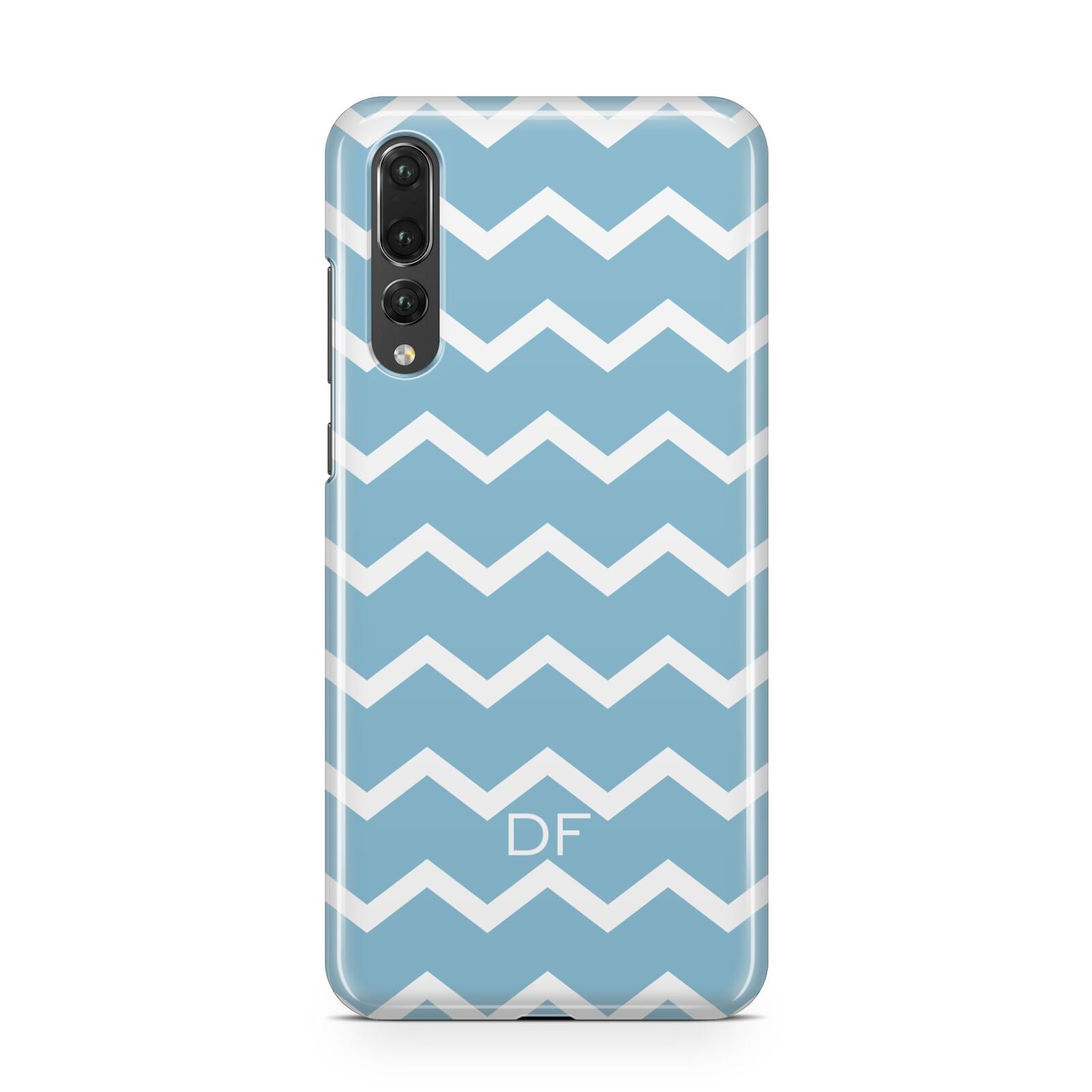 Personalised Chevron Blue Huawei P20 Pro Phone Case