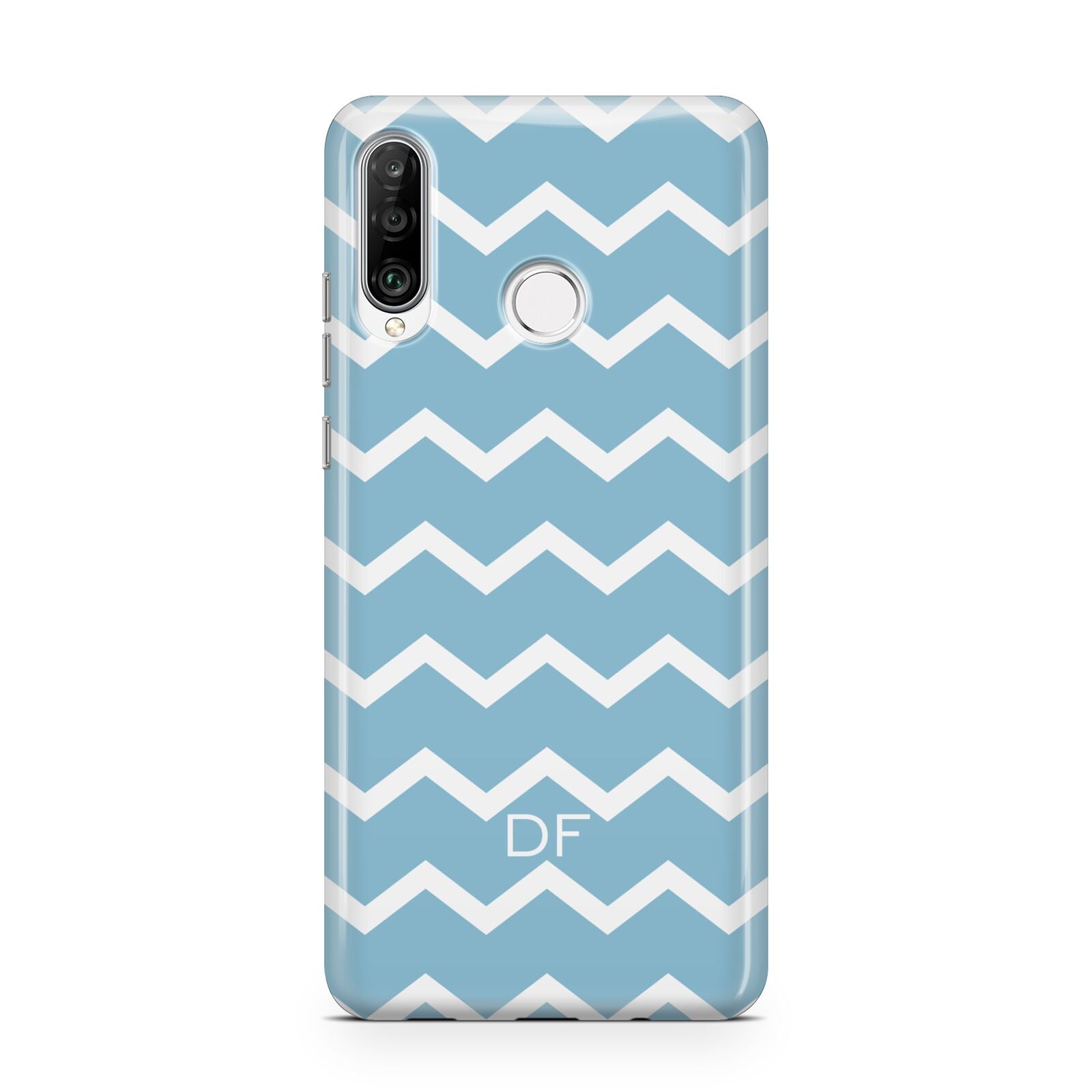 Personalised Chevron Blue Huawei P30 Lite Phone Case