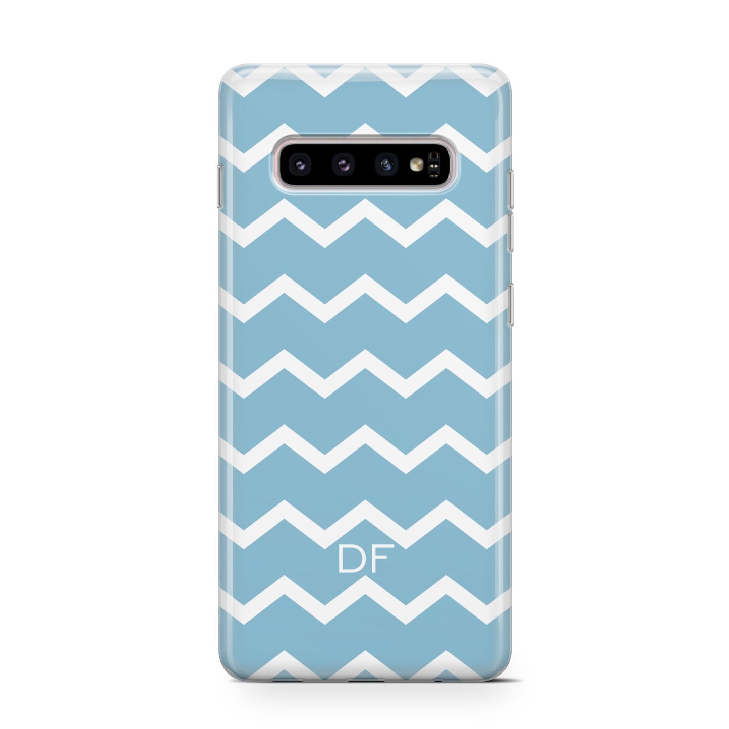 Personalised Chevron Blue Protective Samsung Galaxy Case