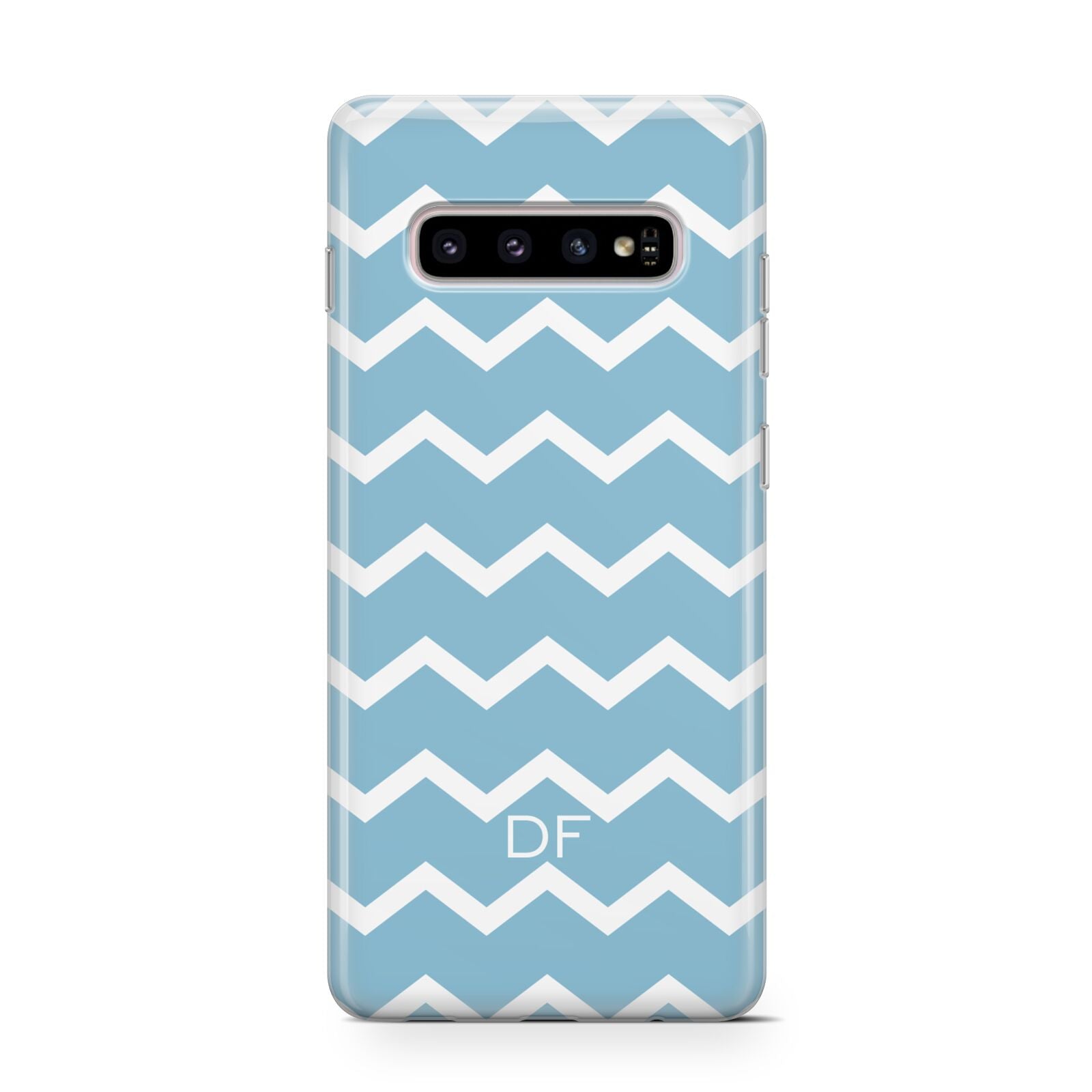 Personalised Chevron Blue Protective Samsung Galaxy Case