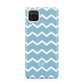 Personalised Chevron Blue Samsung A12 Case