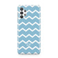 Personalised Chevron Blue Samsung A32 5G Case