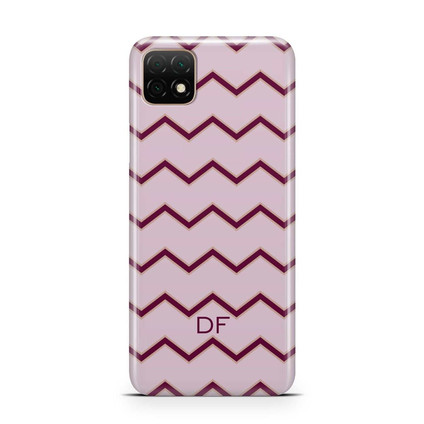 Personalised Chevron Burgundy Huawei Enjoy 20 Phone Case