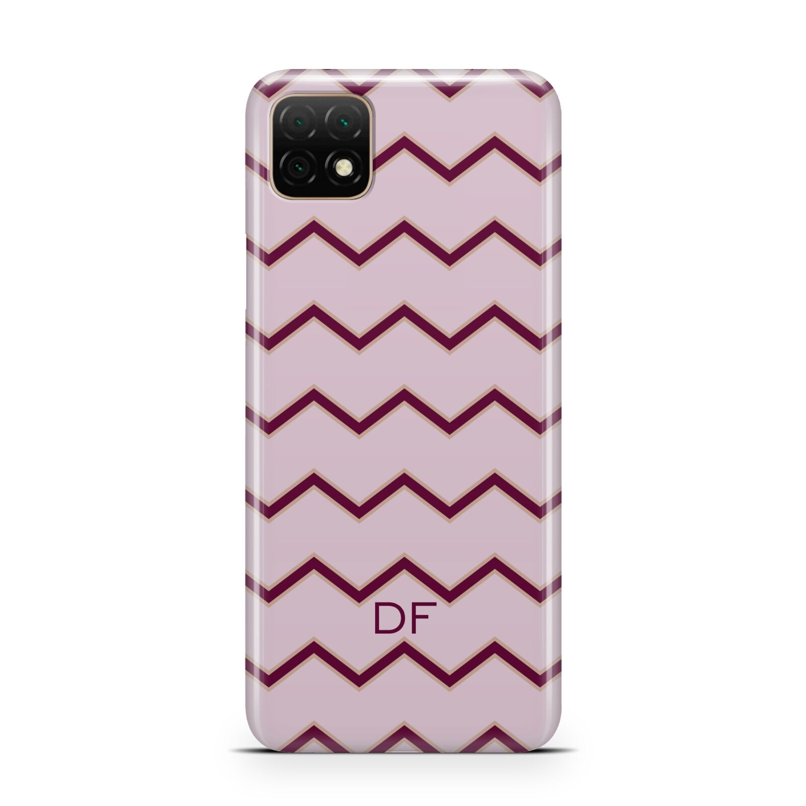 Personalised Chevron Burgundy Huawei Enjoy 20 Phone Case