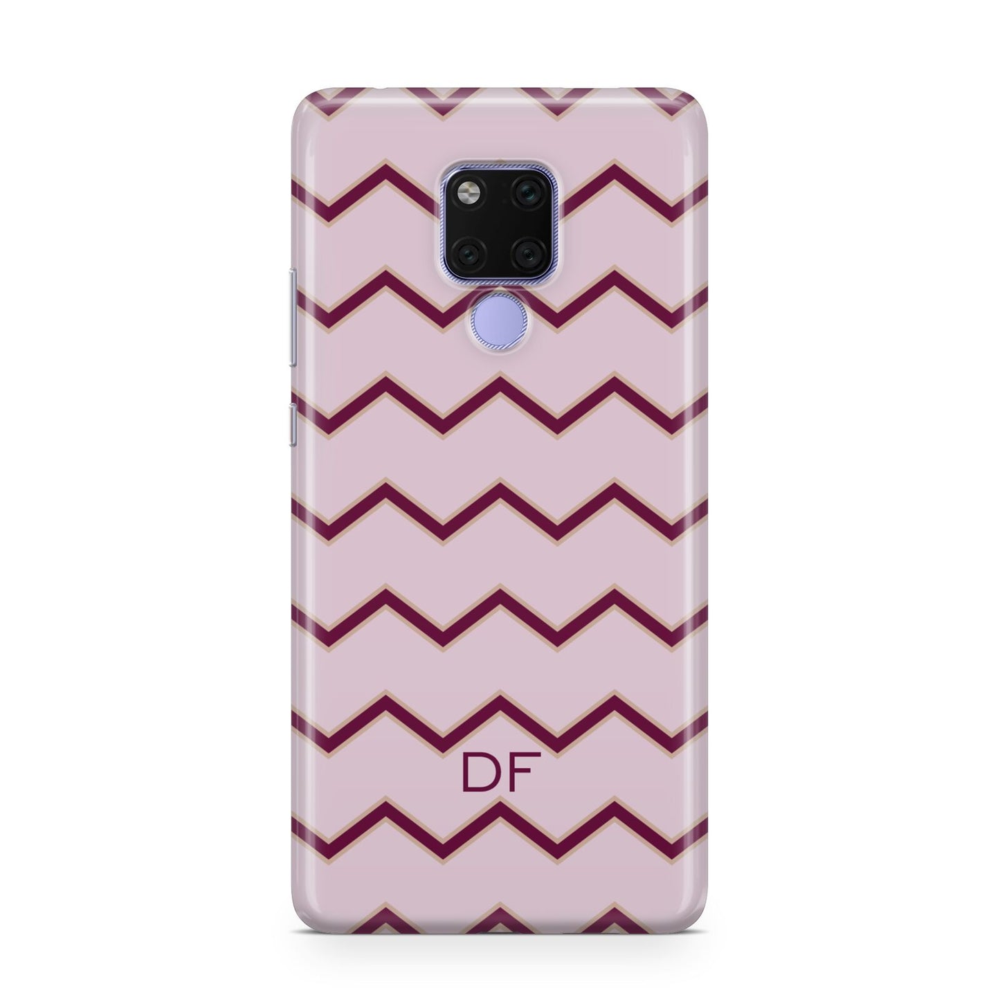 Personalised Chevron Burgundy Huawei Mate 20X Phone Case