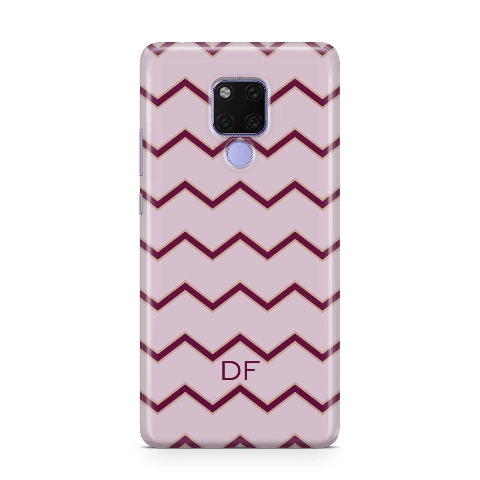 Personalised Chevron Burgundy Huawei Mate 20X Phone Case