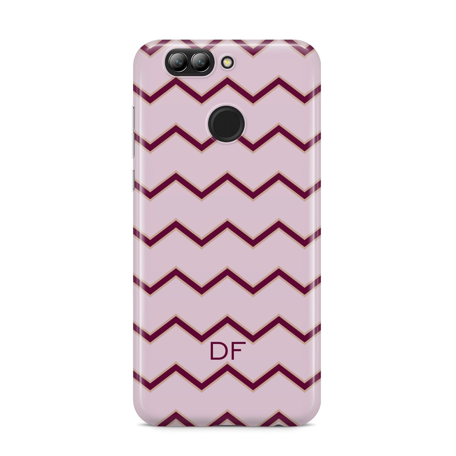 Personalised Chevron Burgundy Huawei Nova 2s Phone Case