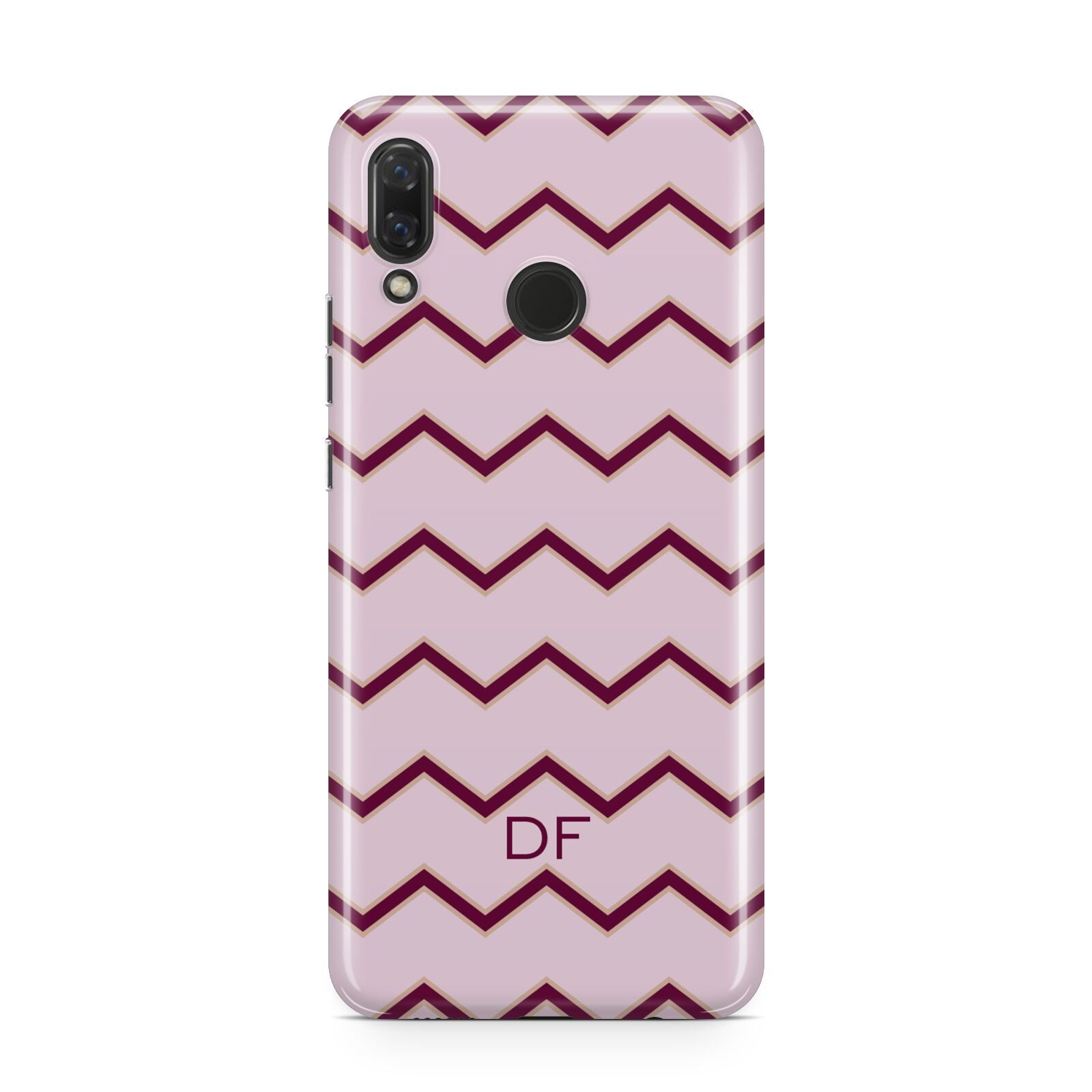 Personalised Chevron Burgundy Huawei Nova 3 Phone Case