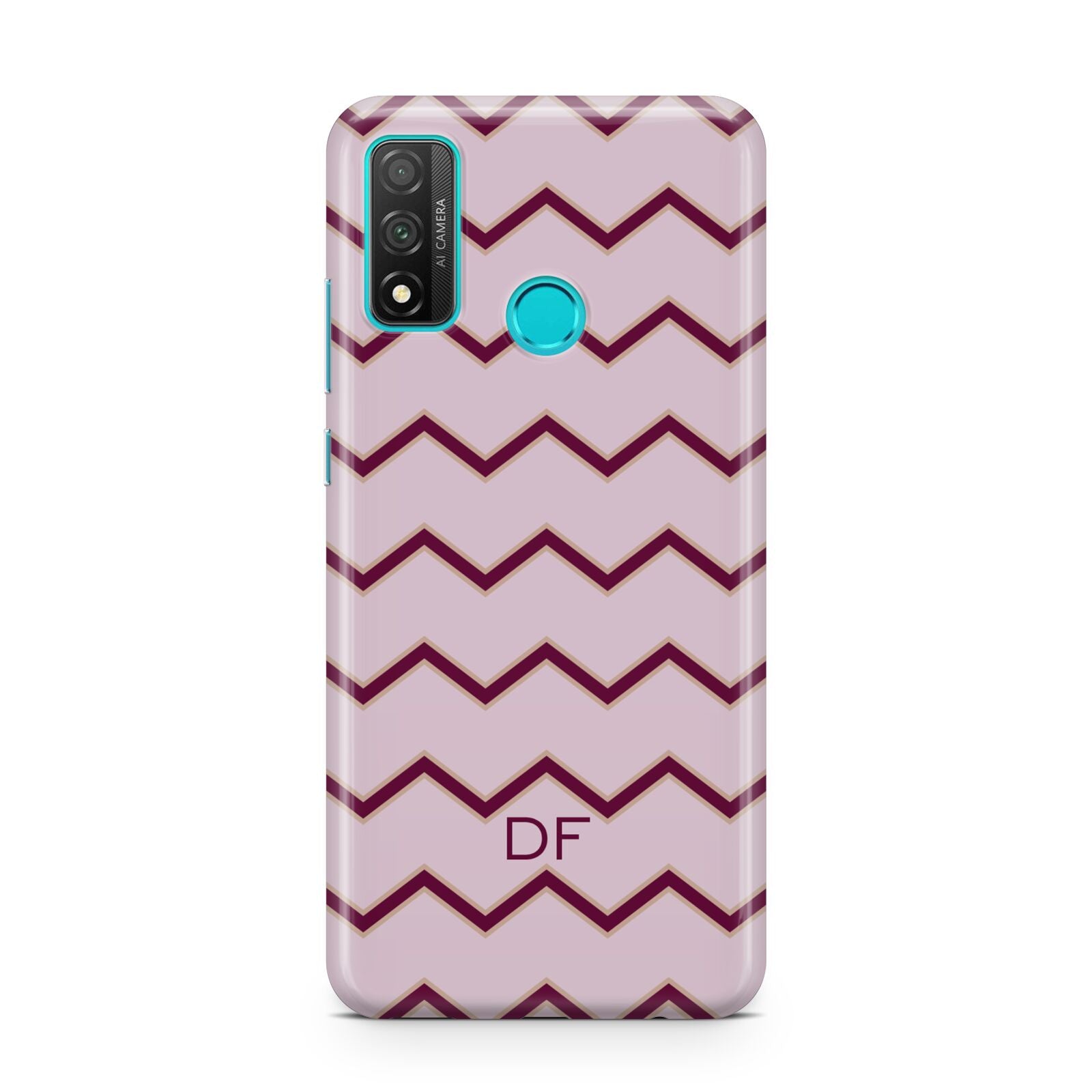 Personalised Chevron Burgundy Huawei P Smart 2020