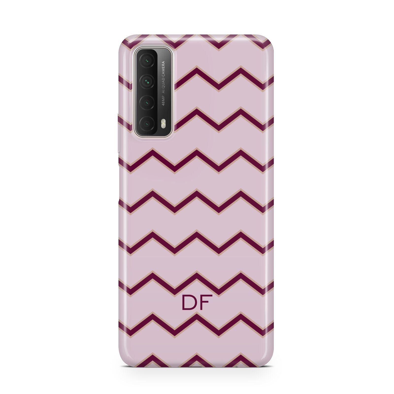 Personalised Chevron Burgundy Huawei P Smart 2021