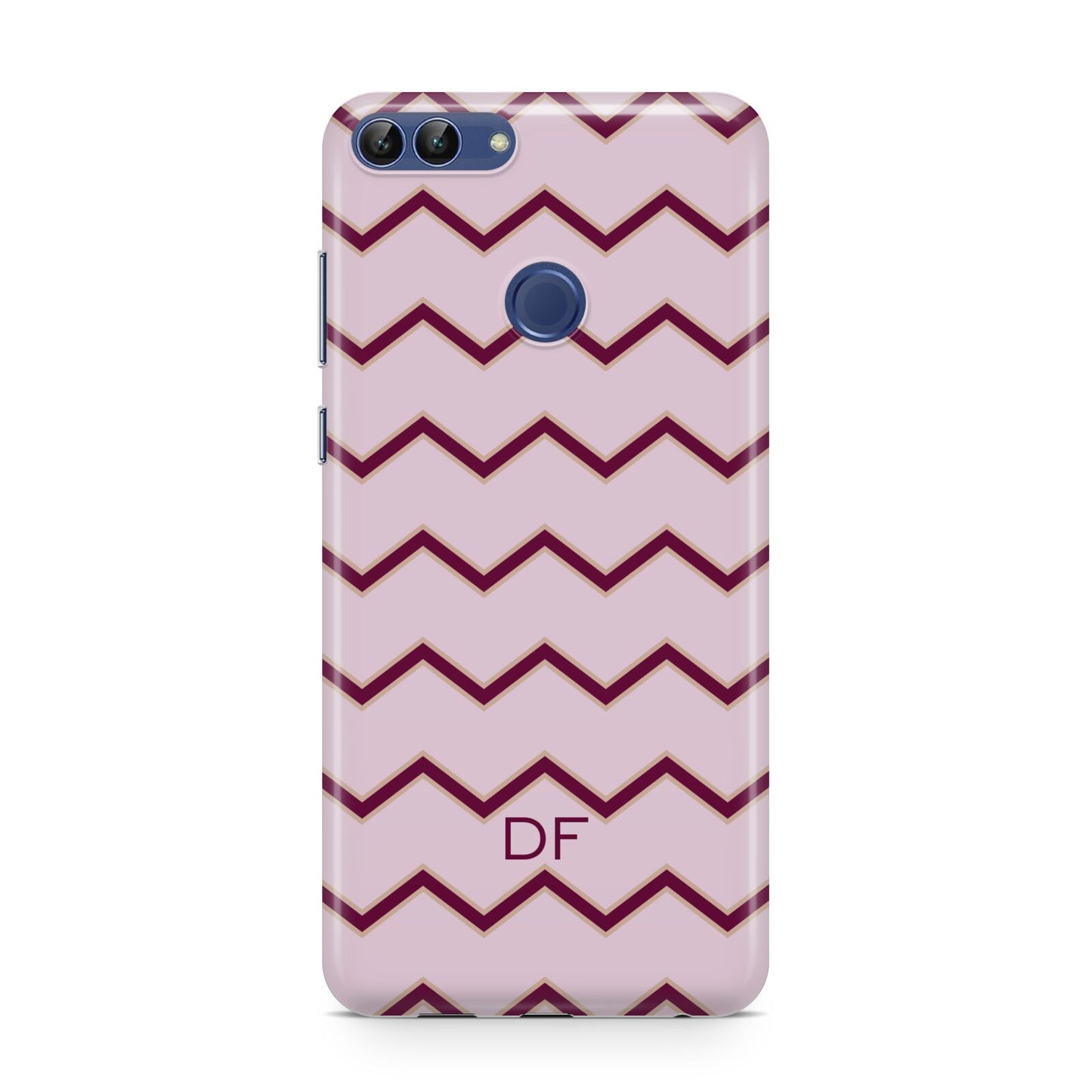 Personalised Chevron Burgundy Huawei P Smart Case