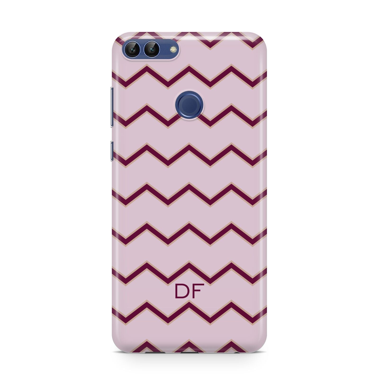 Personalised Chevron Burgundy Huawei P Smart Case