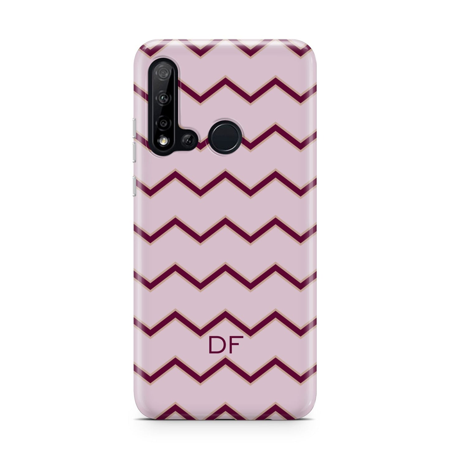 Personalised Chevron Burgundy Huawei P20 Lite 5G Phone Case