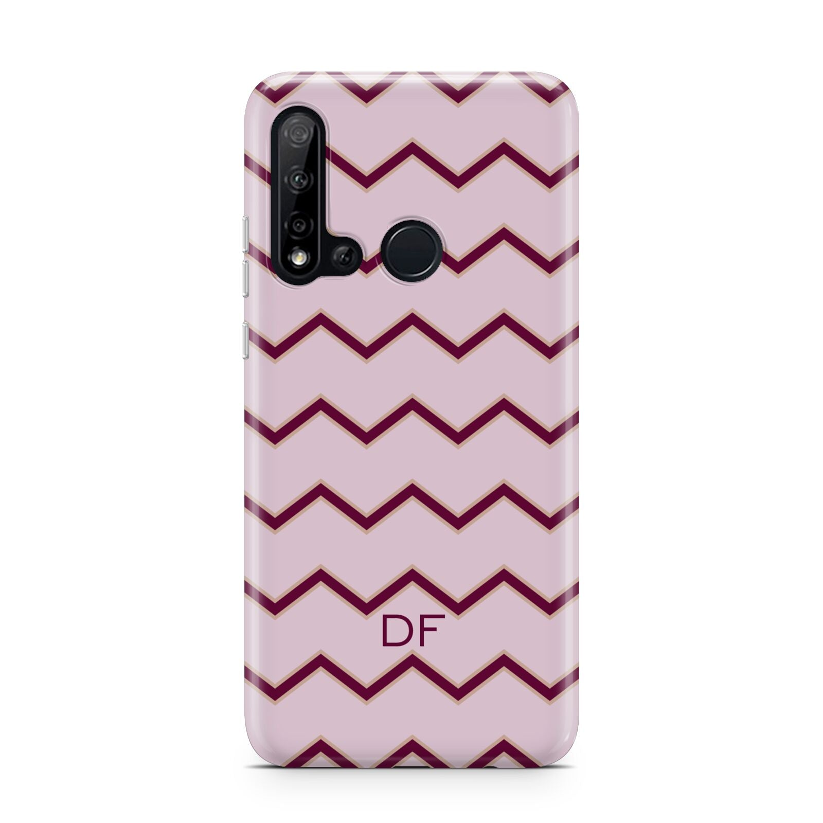 Personalised Chevron Burgundy Huawei P20 Lite 5G Phone Case