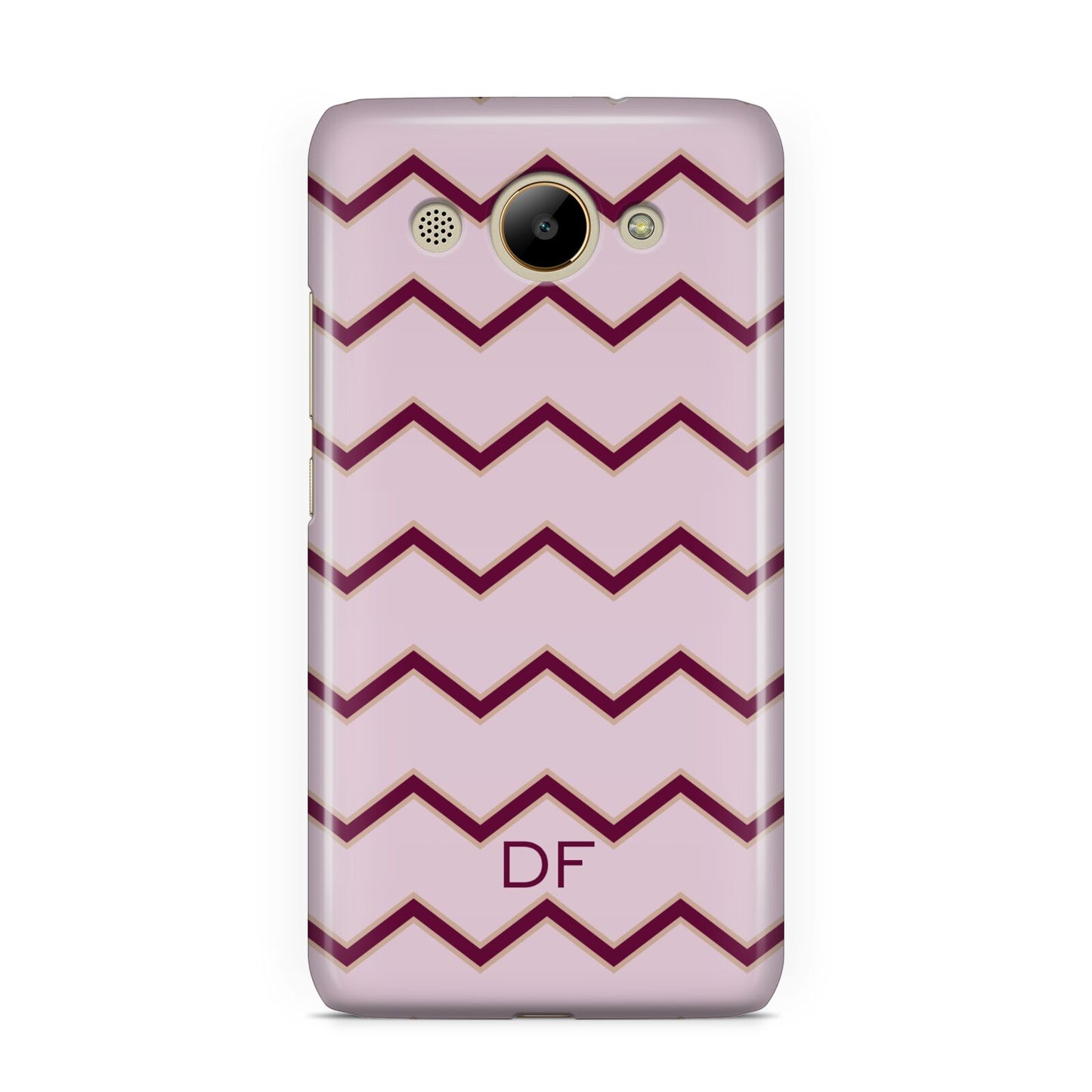 Personalised Chevron Burgundy Huawei Y3 2017