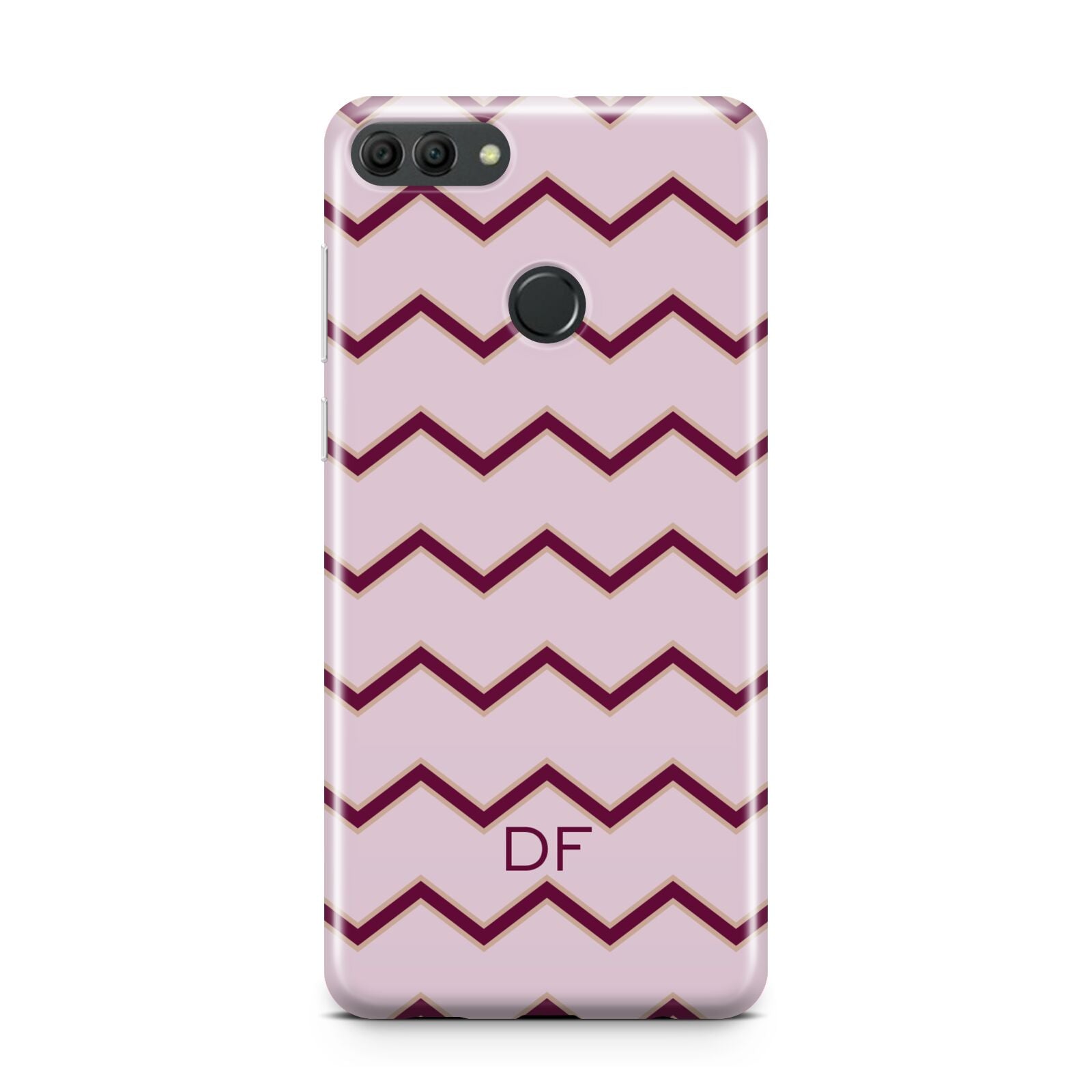 Personalised Chevron Burgundy Huawei Y9 2018