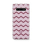 Personalised Chevron Burgundy Protective Samsung Galaxy Case