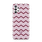 Personalised Chevron Burgundy Samsung A32 5G Case