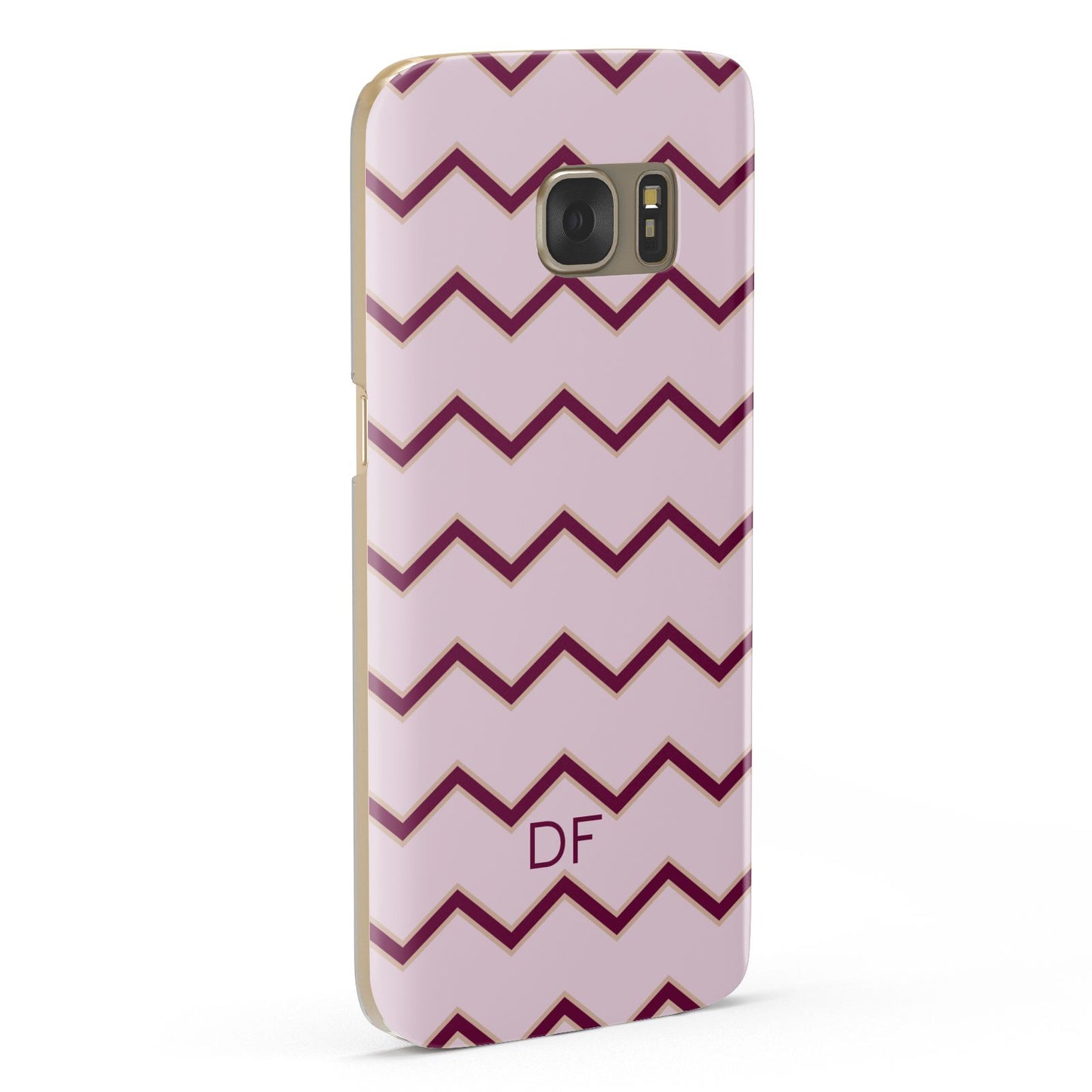 Personalised Chevron Burgundy Samsung Galaxy Case Fourty Five Degrees