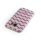 Personalised Chevron Burgundy Samsung Galaxy Case Front Close Up