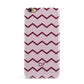 Personalised Chevron Burgundy iPhone 6 Plus 3D Snap Case on Gold Phone