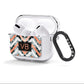 Personalised Chevron Marble Initials AirPods Clear Case 3rd Gen Side Image