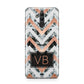 Personalised Chevron Marble Initials Huawei Mate 20 Lite