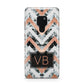 Personalised Chevron Marble Initials Huawei Mate 20 Phone Case