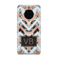 Personalised Chevron Marble Initials Huawei Mate 30