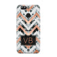 Personalised Chevron Marble Initials Huawei Nova 2s Phone Case