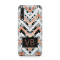 Personalised Chevron Marble Initials Huawei P20 Pro Phone Case